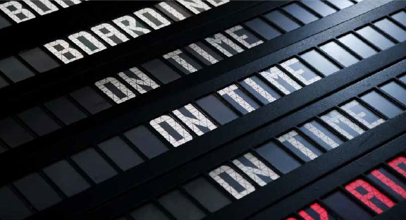 Railway departure board from NVable’s original rail case study